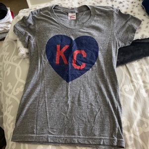 Charlie Hustle kc heart shirt